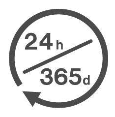 年中無休、24時間対応